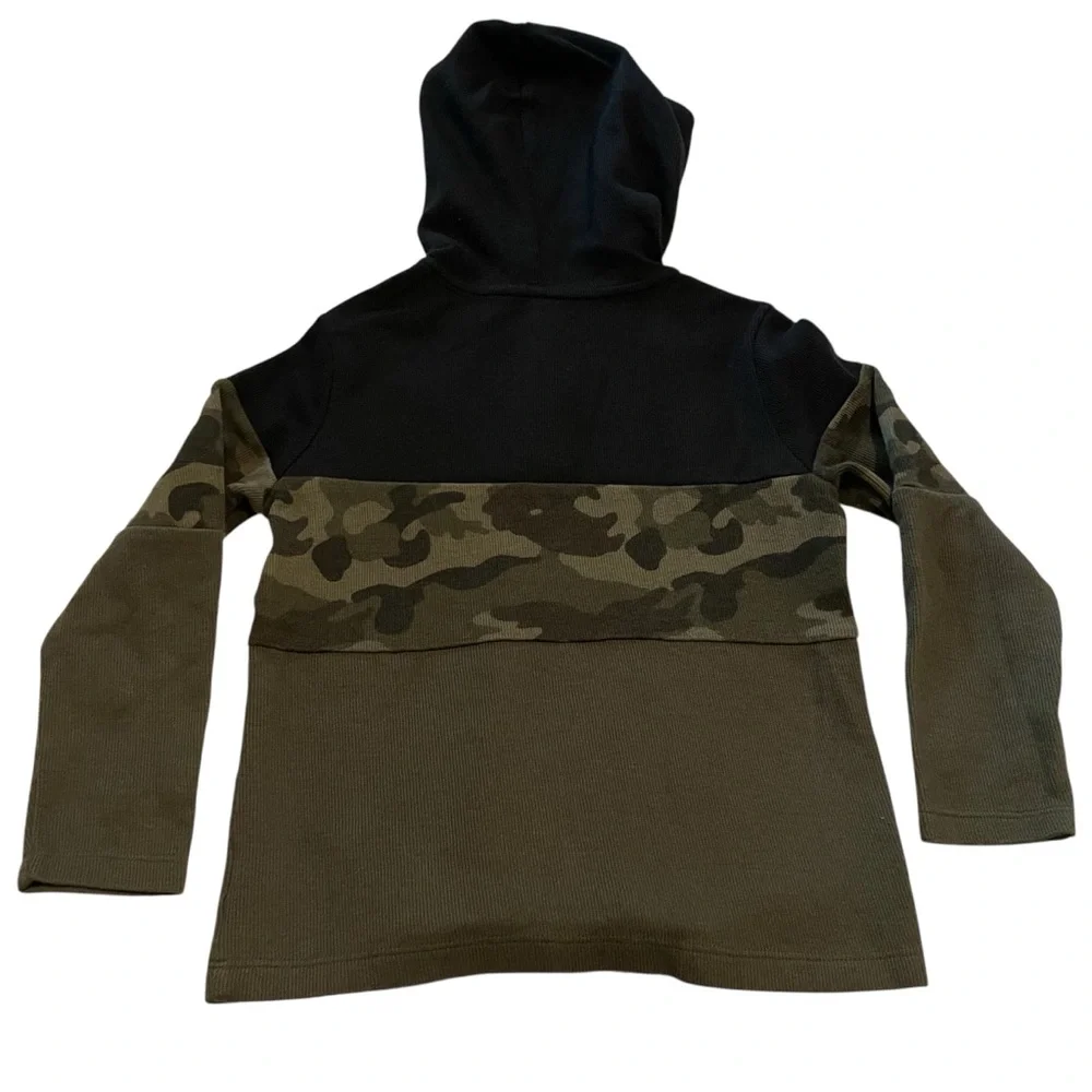 Old Navy Kids Camouflage Hoodie - Black and Olive